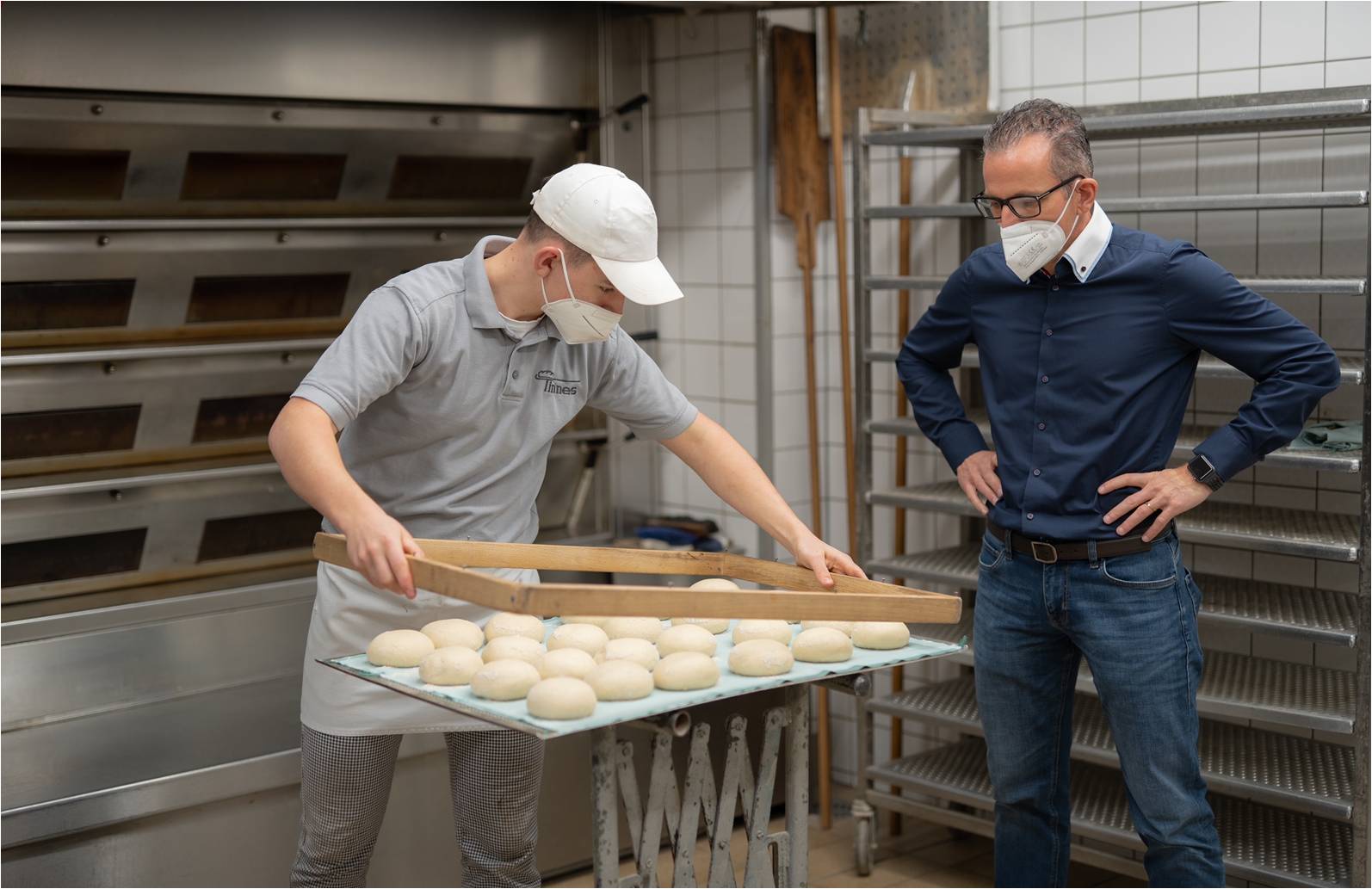 Besuch in der Bäckerei Tinnes mit Azubi Elias Tinnes 